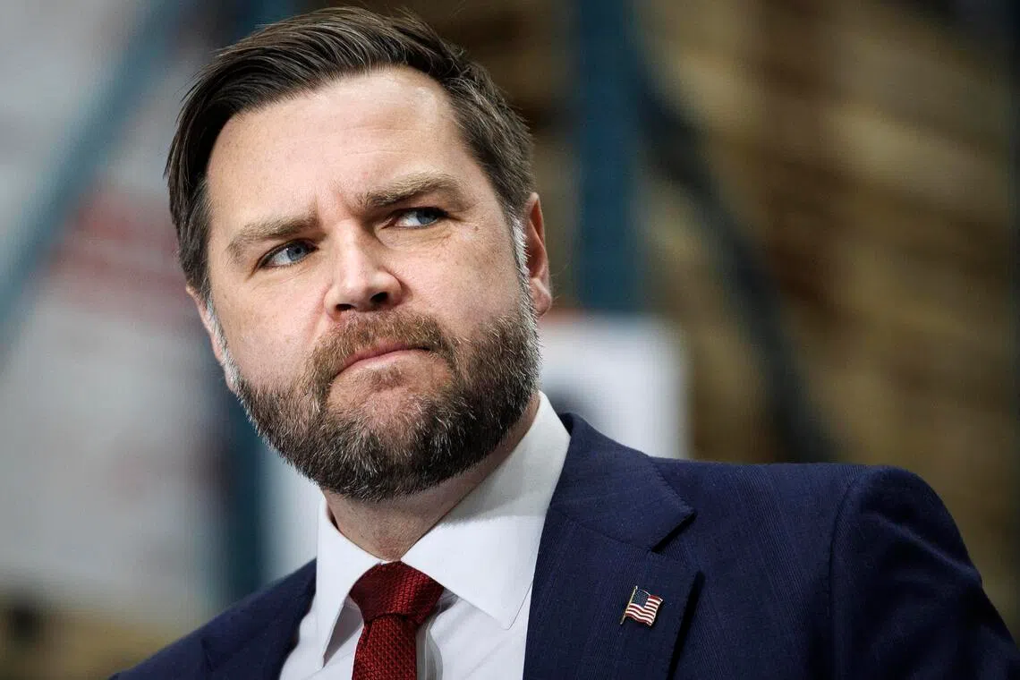 US Vice-President J.D. Vance and his family were not at their home at the time. 