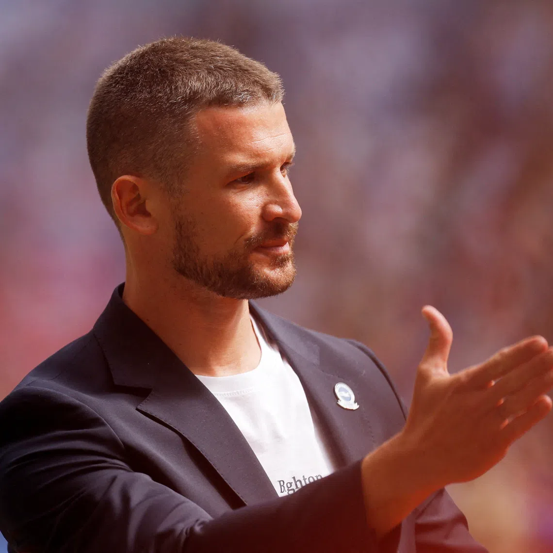 FILE PHOTO: Soccer Football - Women's FA Cup - Final - Brighton & Hove Albion v Manchester City - Wembley Stadium, London, Britain - May 31, 2026 Brighton and Hove Albion manager Dario Vidosic before the match Action Images via Reuters/Andrew Couldridge/File Photo