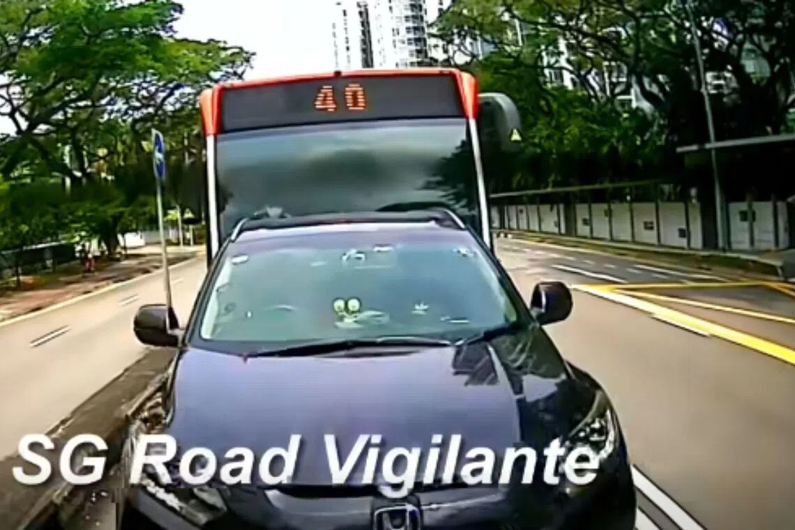 SBS Transit bus involved in collision with car in Mountbatten