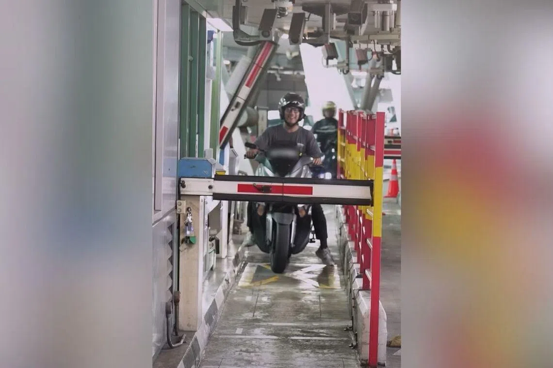 Facial recognition to make immigration clearance faster for motorcyclists at Woodlands Checkpoint