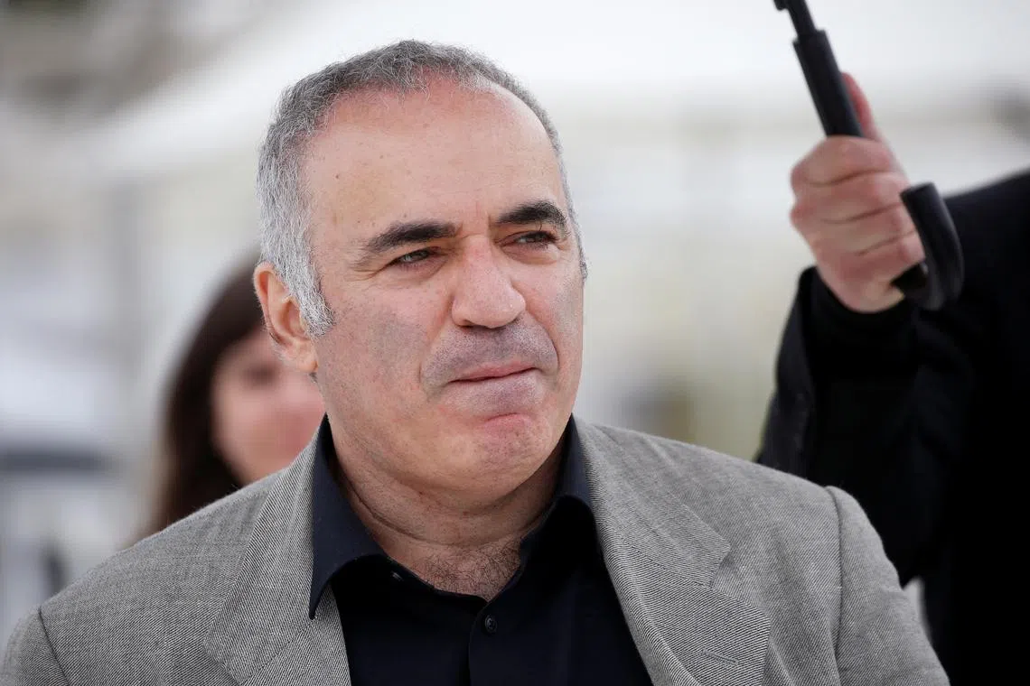 72nd Cannes Film Festival - Photocall for the manga \"Blitz\" - Cannes, France, May 18, 2019. Former world chess champion Garry Kasparov poses. REUTERS/Stephane Mahe/File Photo