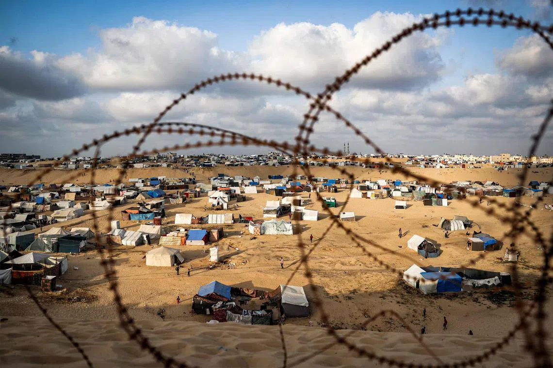 More than 1.2 million displaced Gaza Palestinians are sheltering in Rafah in southern Gaza.