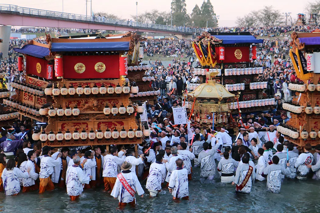 A file photo of the annual Saijo festival.