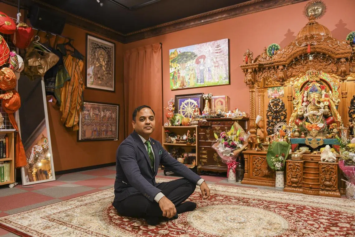 Yogendra Puranik, the first person from India to win elected office in Japan, at the Indian cultural center he manages in the Edogawa Ward of Tokyo, Oct. 1, 2022. Recruiters call a push for Indian tech workers a crucial test of whether the worldÕs third-largest economy can compete with the U.S. and Europe for global talent. (Noriko Hayashi/The New York Times) 
