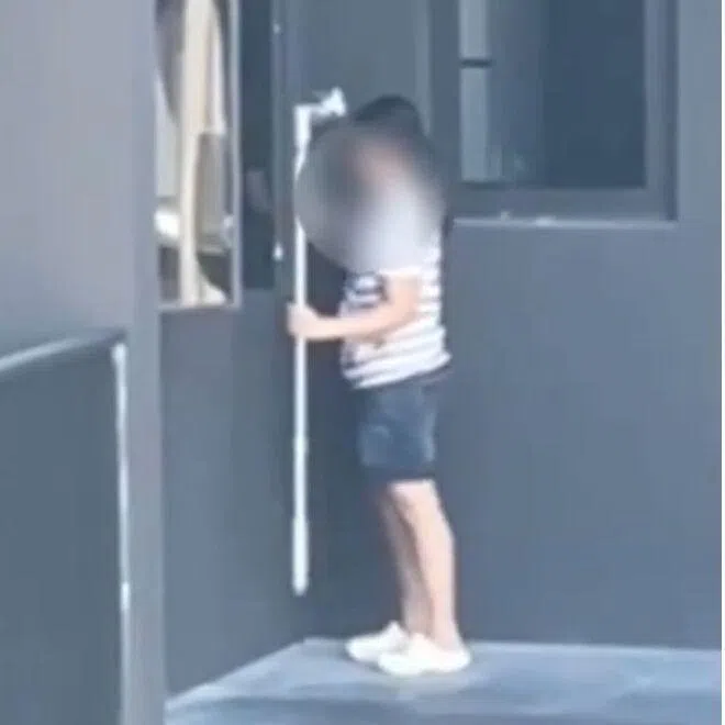 The incident took place at 1 Lentor Central on May 14 at about 10am.