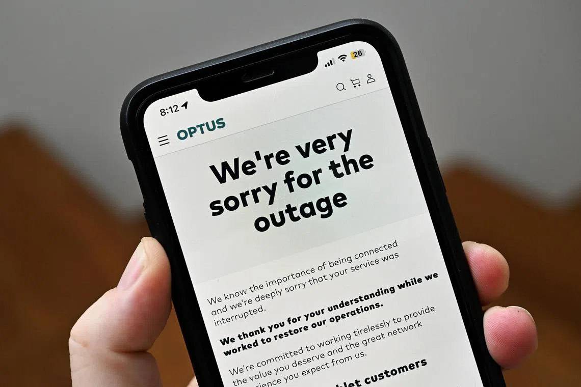 More than 10 million Australians were hit by the 16-hour network blackout at Singtel-owned Optus on Nov 8.