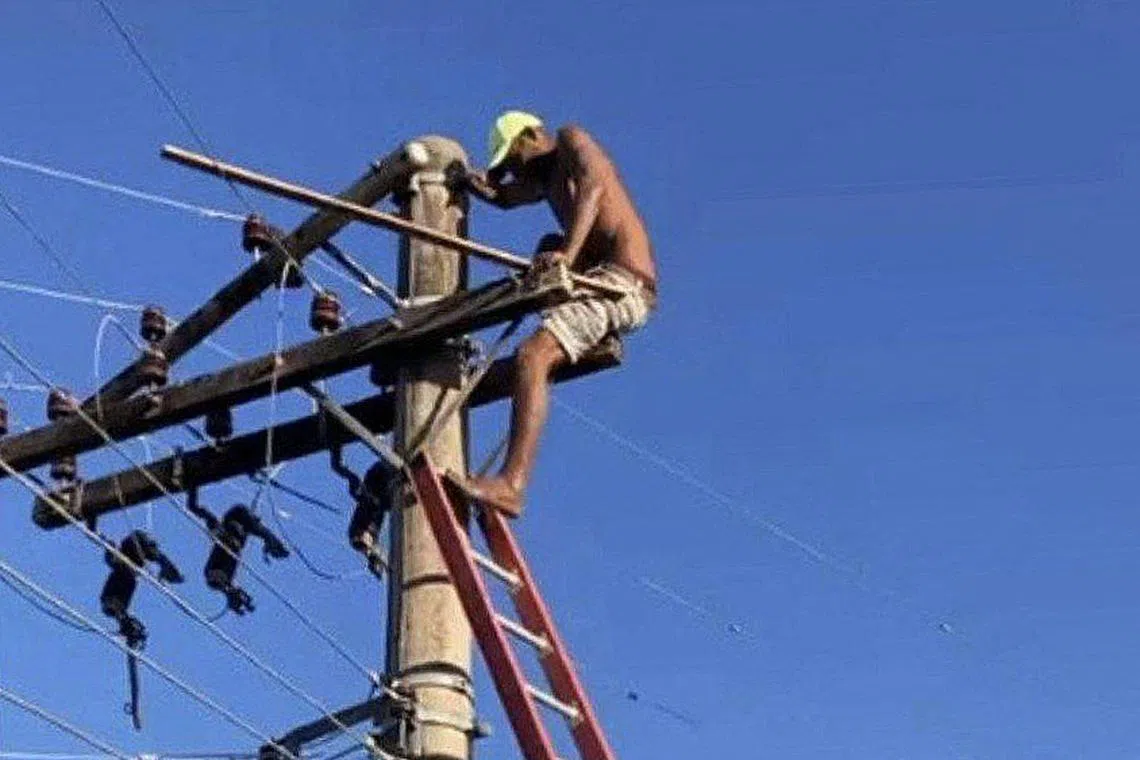 The man eventually gave himself up and was brought to the hospital for medical checks before being taken into custody.