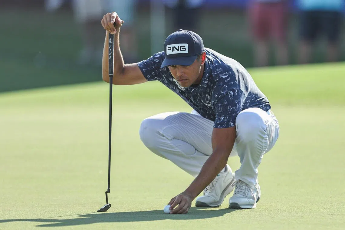 US golfer Johannes Veerman at the DP World Tour Championship in Dubai on Nov 15, 2024. His South African win is his second title on the tour.