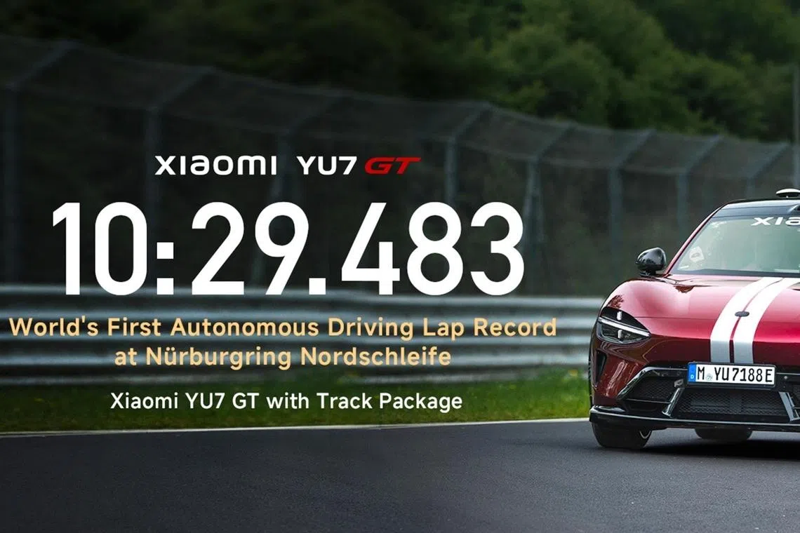 Self-driving Xiaomi EV sets lap record in Germany