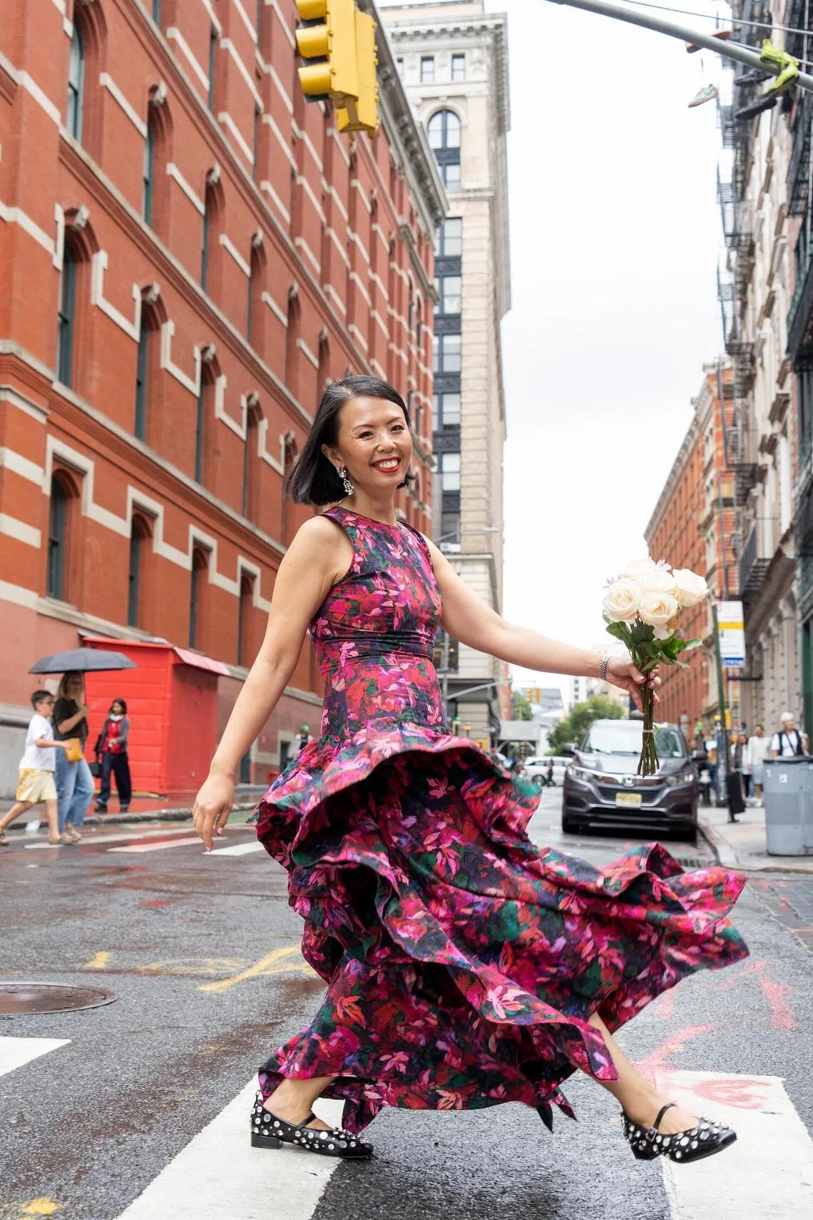 Yvonne Liao on the streets of New York City.