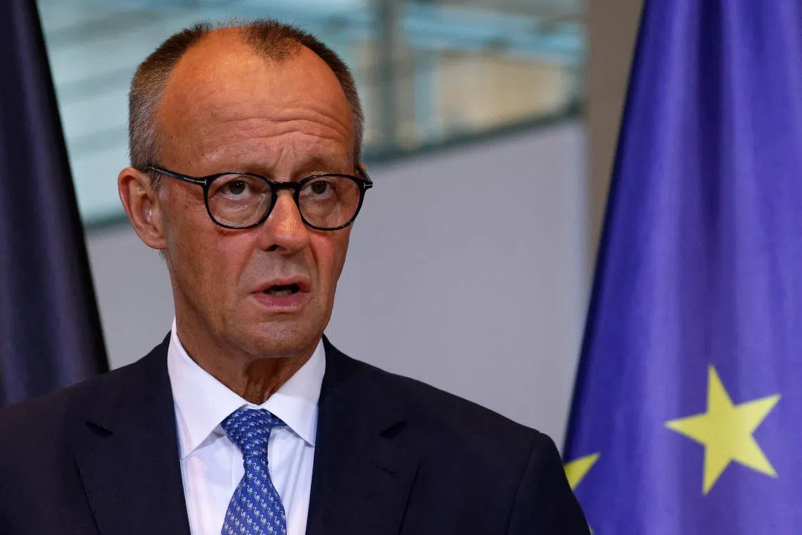 German Chancellor Friedrich Merz said that while Germany has solidarity with Israel, that did not mean supporting every decision a government makes.