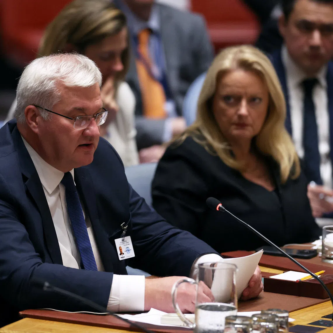 Ukrainian Foreign Minister Andrii Sybiha speaks at a United Nations Security Council meeting on Ukraine during the 81st United Nations General Assembly at UN Headquarters in New York City, US, September 23, 2026. REUTERS/Shannon Stapleton