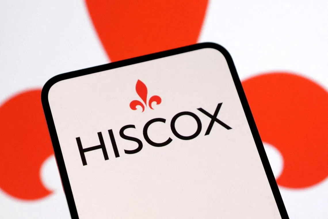 FILE PHOTO: Hiscox logo is seen in this illustration taken February 3, 2025. REUTERS/Dado Ruvic/Illustration/File Photo