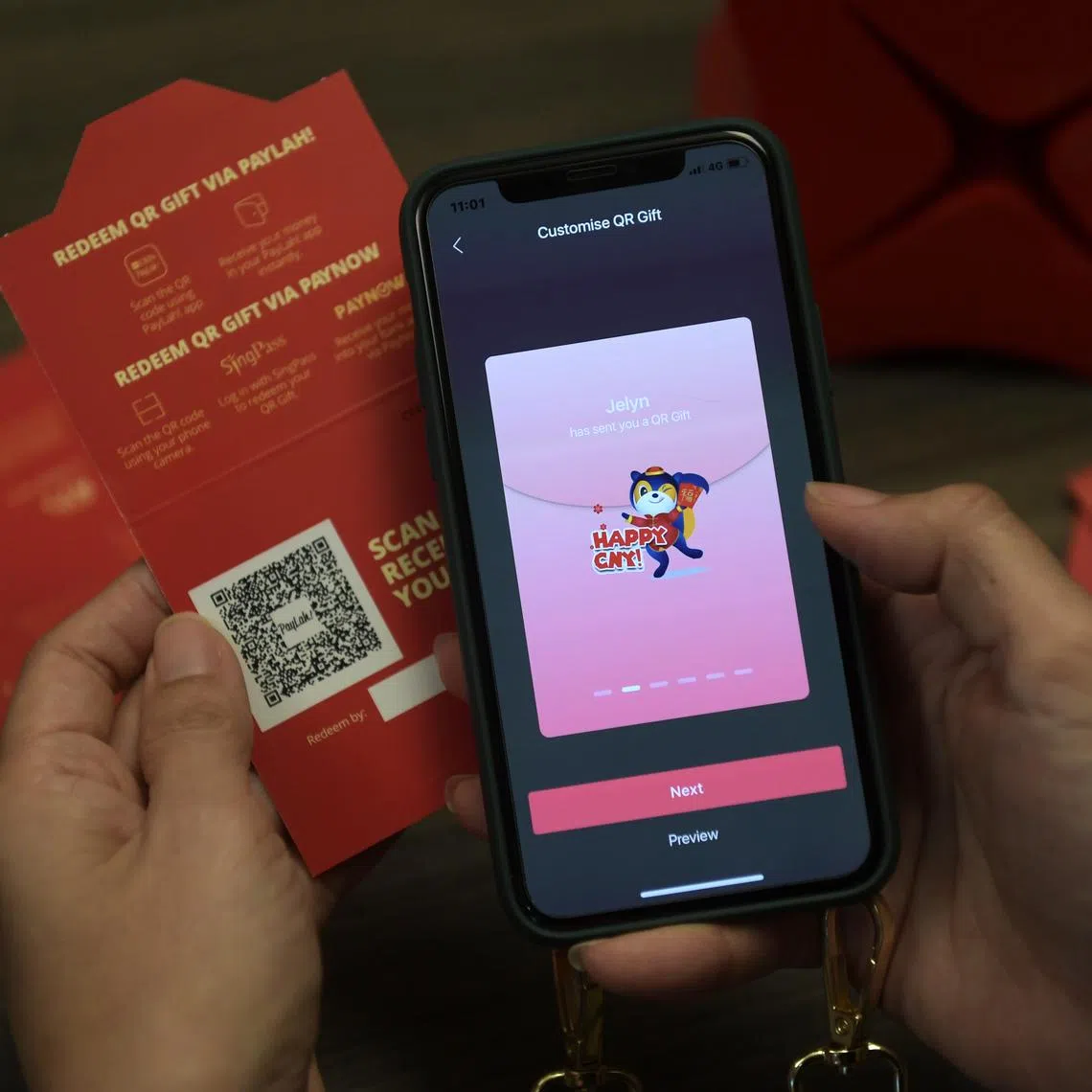 More Singaporeans have been using digital hongbaos over physical ones since they were  introduced during the Covid-19 pandemic.