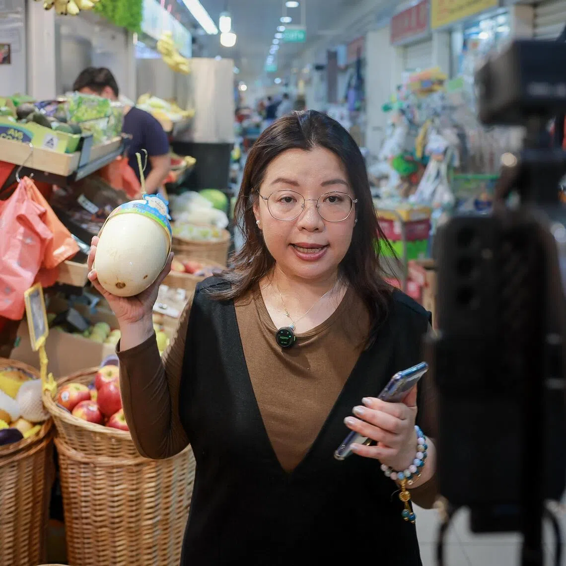 Ms Christina Gwee, 50, is one of over 200 content creators trained by TikTok as part of its live host academy.