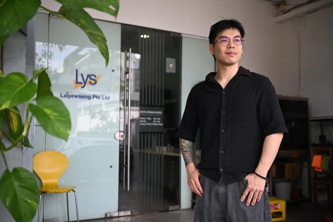 Mr Lai Wei Xiang's family business, known as Lai Yew Seng, specialises in steel structural manufacturing, installation, and perimeter protection services.