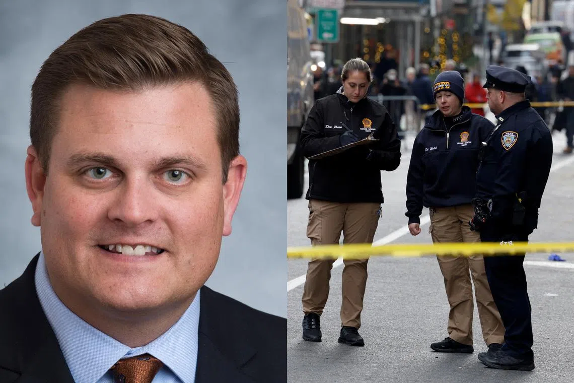 UnitedHealthcare CEO Brian Thompson was shot just before 7am at a hotel in the Midtown district of Manhattan.