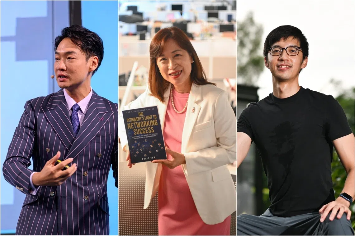 (From left) Mr James Cheo, Ms Chris Yam and Mr Damian Chow are among the 16 introverts interviewed by The Straits Times.