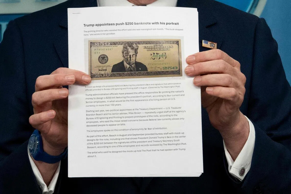 Trump’s face could appear on US $250 bill