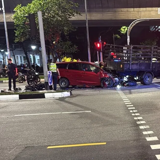 The Singapore Civil Defence Force was alerted to the accident at the junction of Yishun Avenue 3 and Yishun Central at about 10.20pm on Dec 14.