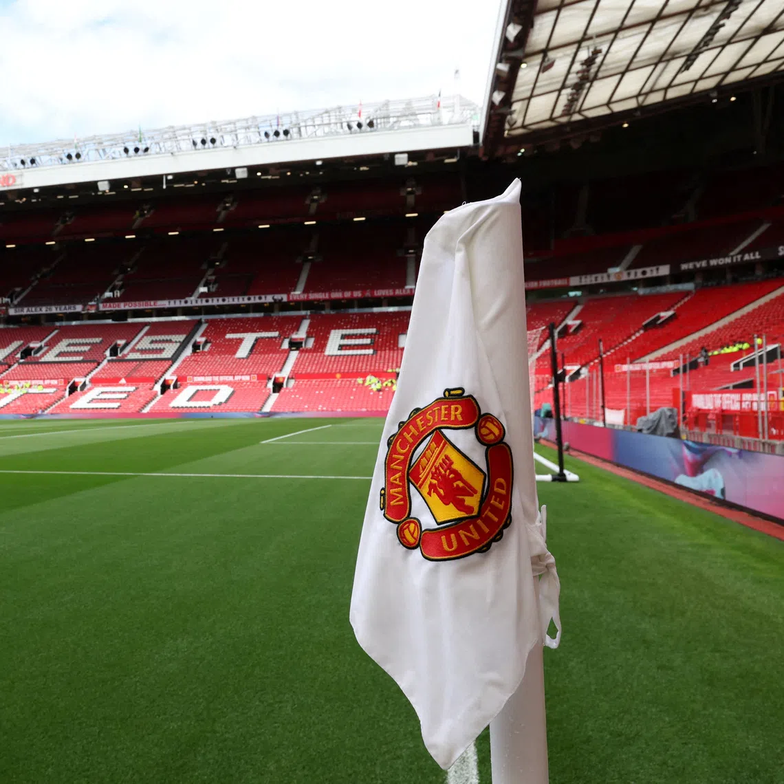 The Old Trafford pitch was dug up and stripped back to its foundation in June, and some sections were preserved.