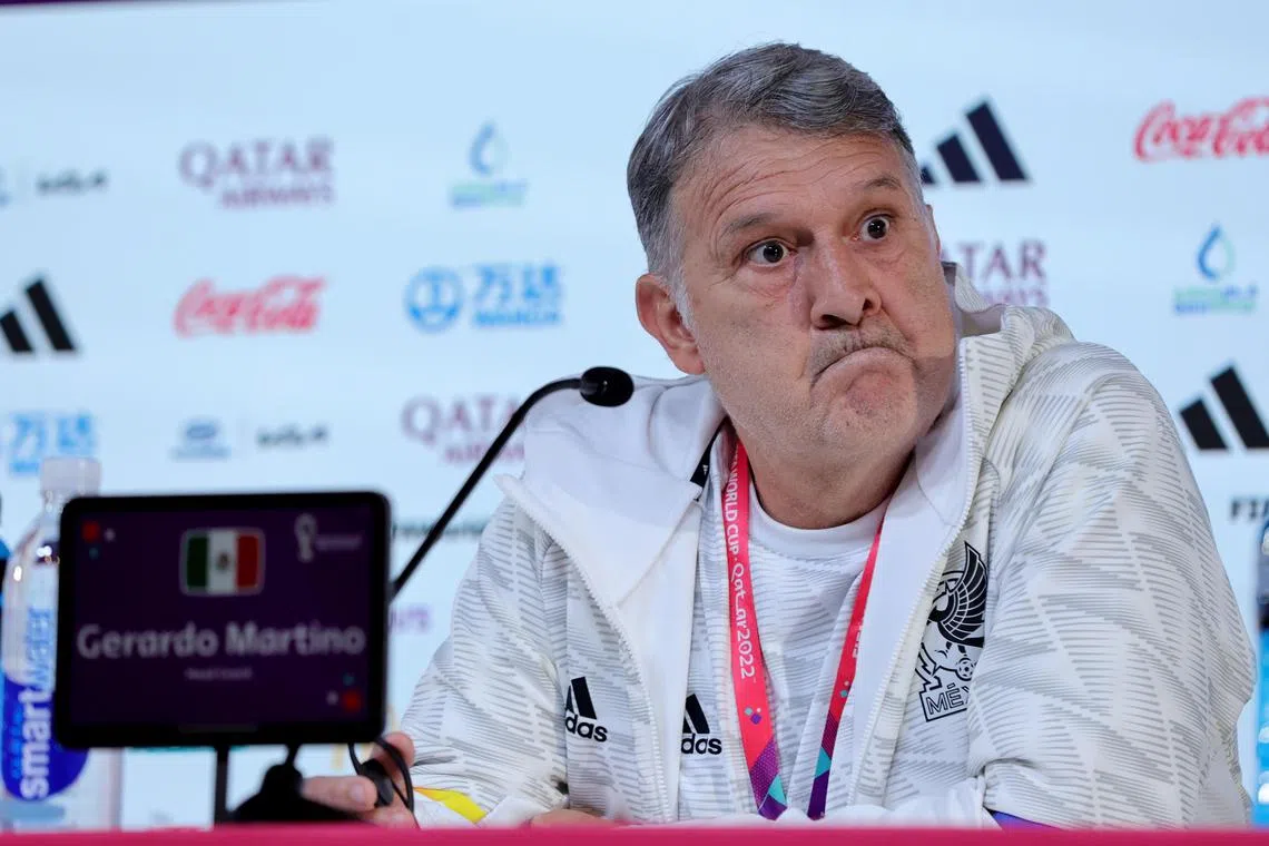 Mexico coach Gerardo Martino during a press conference on Friday. 