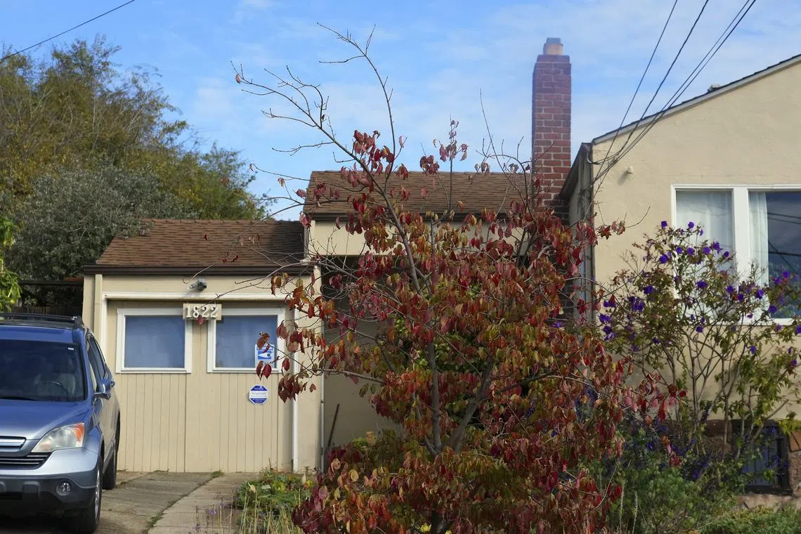 The garage apartment where attack suspect David Wayne DePape was living in Richmond, California.
