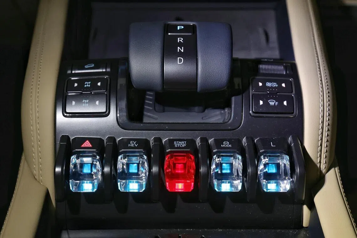 Military-style controls are easy to use and adds to the sense of occasion in the cabin.