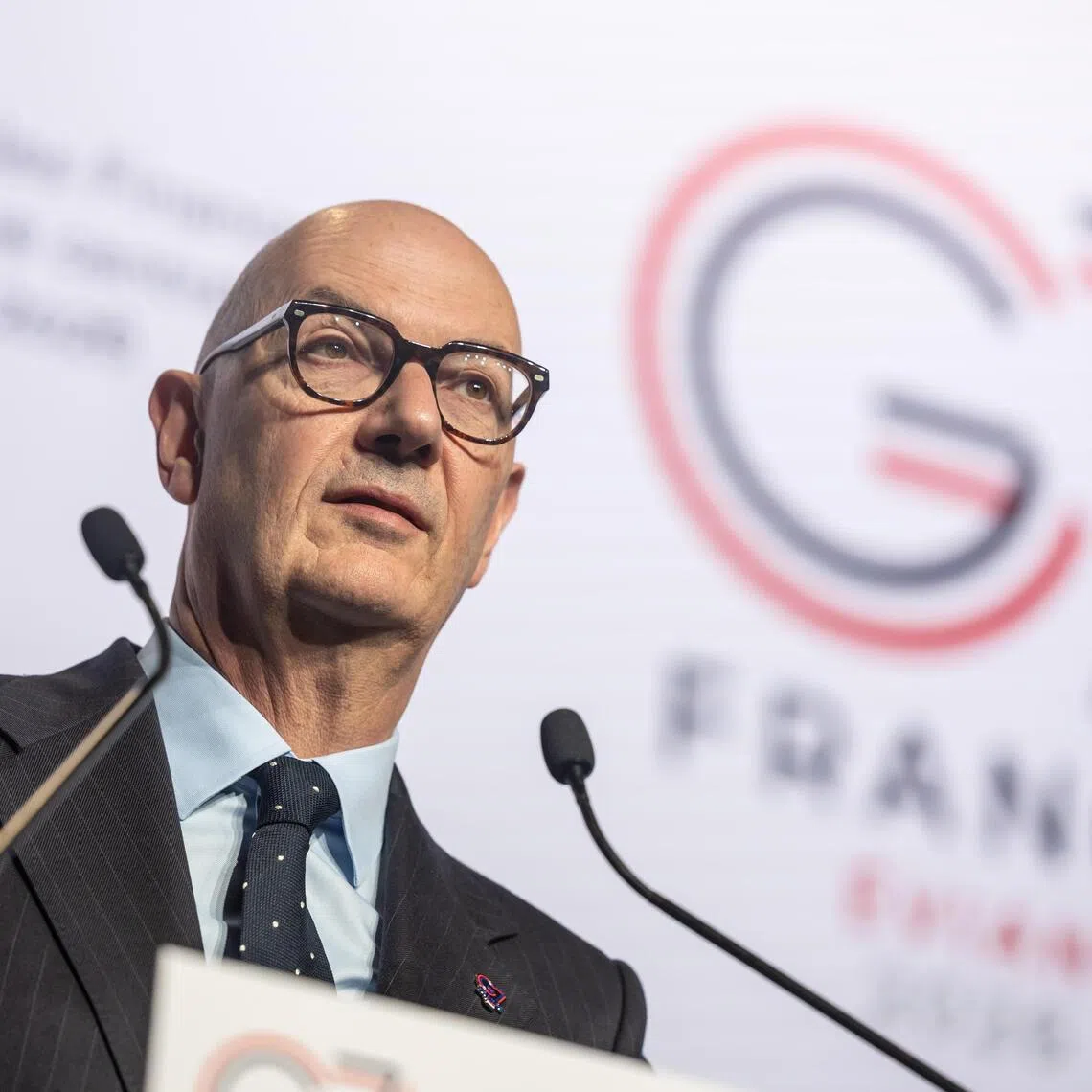 French Finance Minister Roland Lescure said the final communique reaffirmed “our commitment to multilateral cooperation in addressing risks to the global economy”.