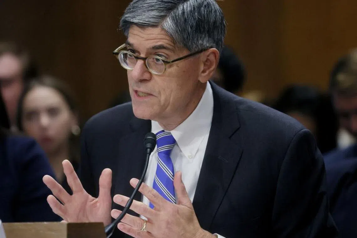 Former U.S. Treasury Secretary Jack Lew testifies before a Senate Foreign Relations Committee confirmation hearing on his nomination to be the next U.S. ambassador to Israel on Capitol Hill, Washington, U.S., October 18, 2023. REUTERS/Leah Millis