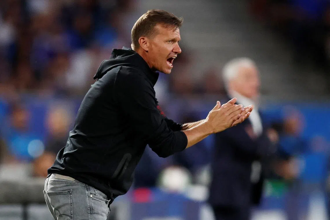 FILE PHOTO: Soccer Football - International Friendly - France v Canada - Stade Matmut-Atlantique, Bordeaux, France - June 9, 2024 Canada coach Jesse Marsch REUTERS/Stephane Mahe/File Photo