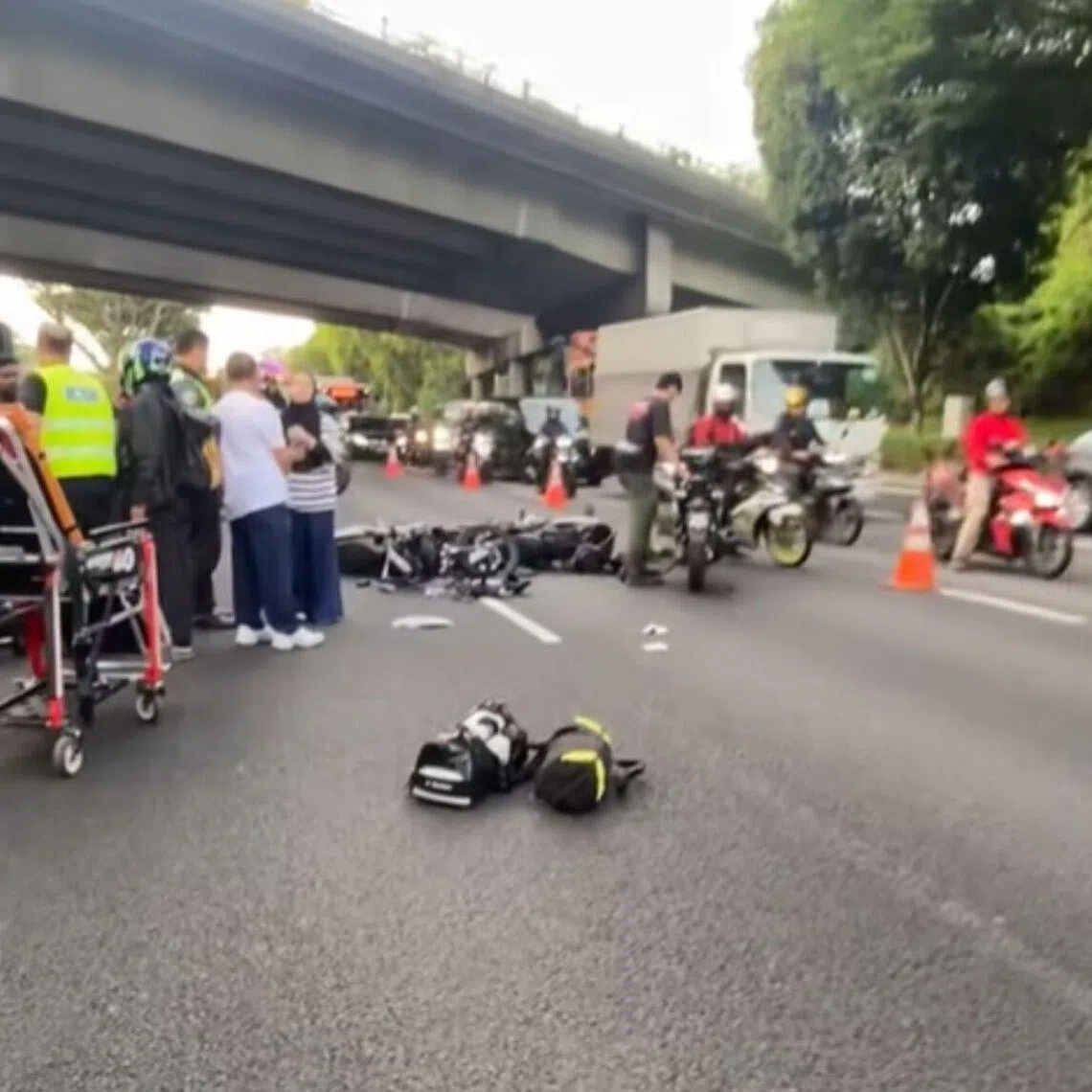 A 61-year-old male car driver is assisting with ongoing investigations.