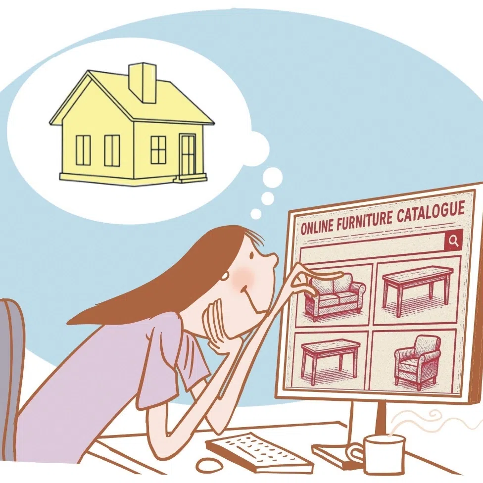 The writer learnt how to get through house furnishing on a limited budget.