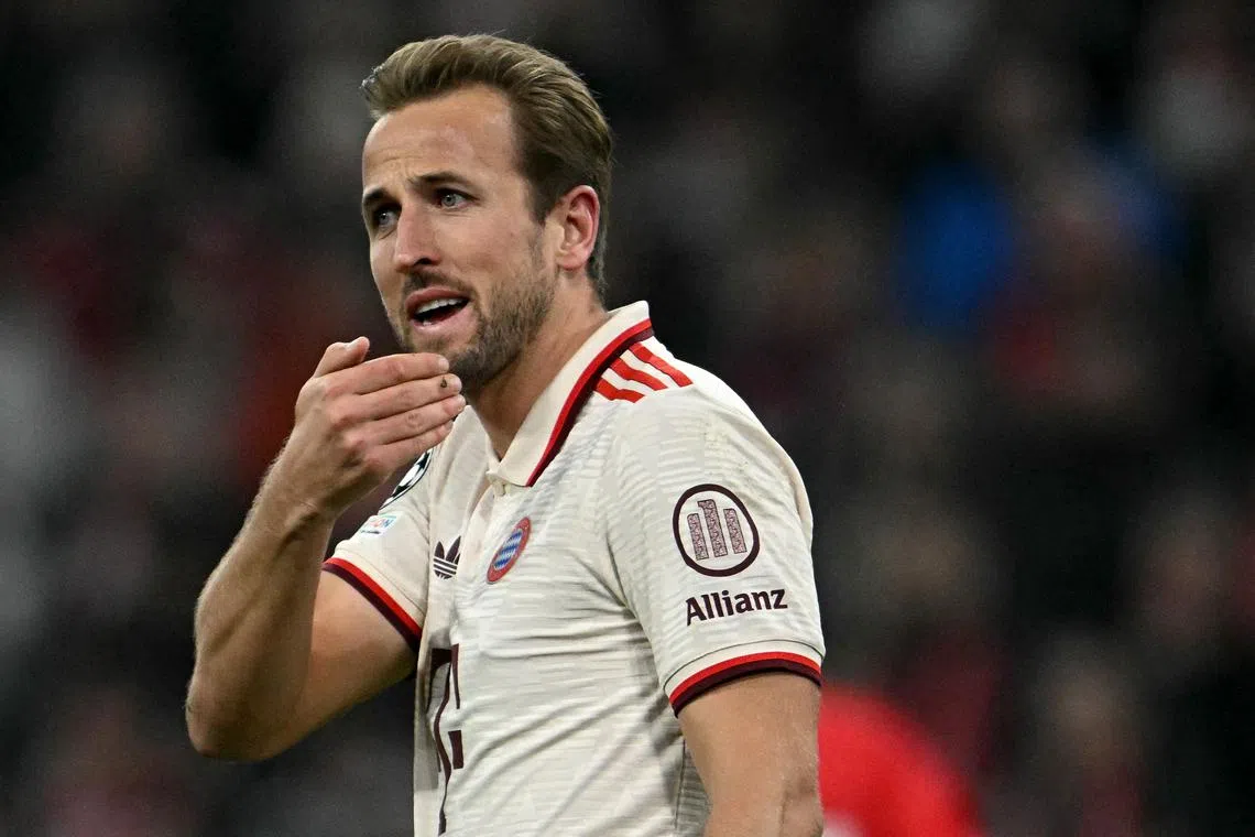 Bayern Munich's English forward Harry Kane is England’s all-time record goalscorer with 69 goals in 102 games.