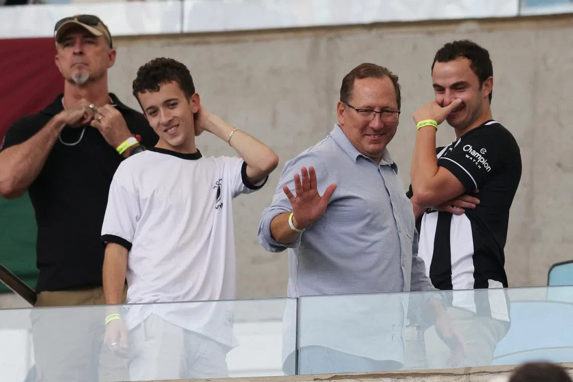 Soccer Football - Brasileiro Championship - Fluminense v Botafogo - Maracana, Rio de Janeiro, Brazil - October 23, 2022 Botafogo owner John Textor is seen in the stands before the match REUTERS/Sergio Moraes/File Photo