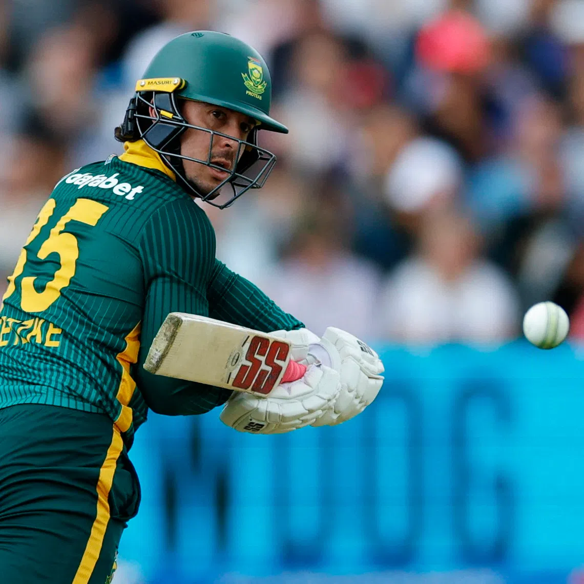 FILE PHOTO: Cricket - Second One Day International - England v South Africa - Lord's Cricket Ground, London, Britain - September 4, 2025 South Africa's Matthew Breetzke in action Action Images via Reuters/Peter Cziborra/File Photo