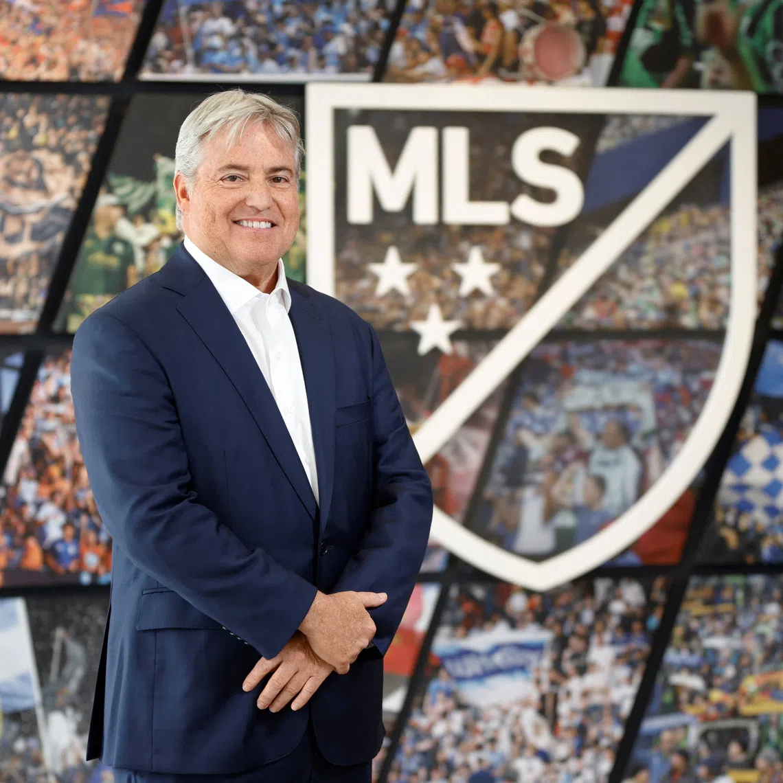 Los Angeles FC co-managing owner Larry Berg poses in this undated handout picture. MLS/Handout via REUTERS