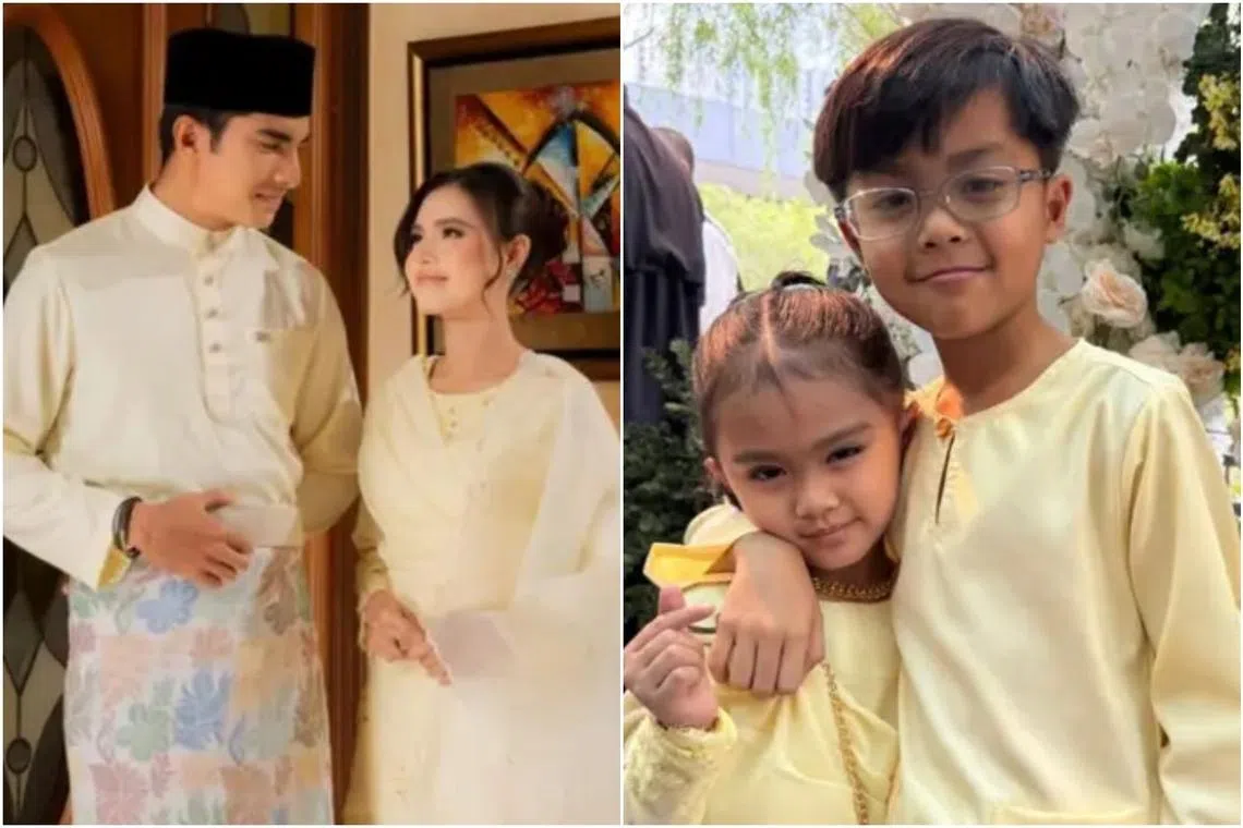 Malaysian Member of Parliament Syed Saddiq Syed Abdul Rahman, singer-actress Bella Astillah, Ara Adreanna and Mohamad Ayden Adrean.