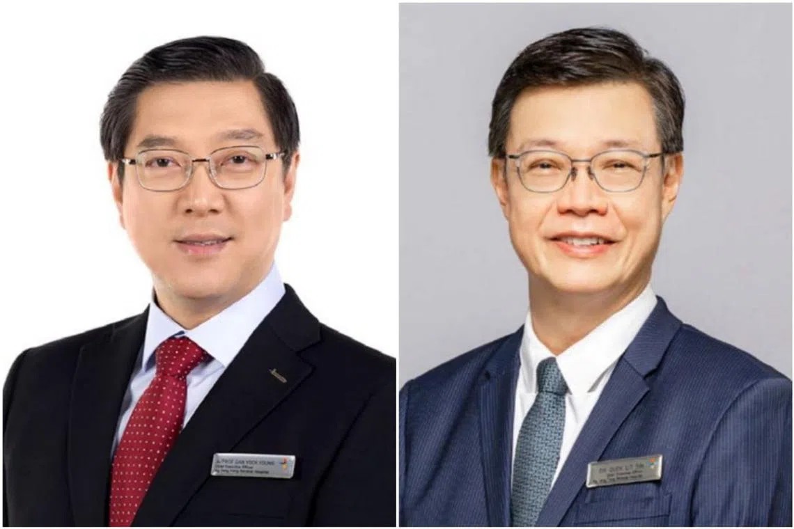 Associate Professor Dan Yock Young (left) will be replacing Dr Quek Lit Sin, who had held the position since 2021. 