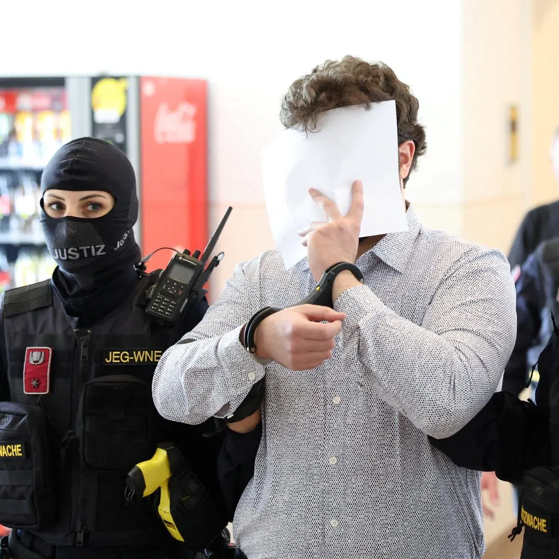 The defendant, an Austrian identified as Beran A, has pleaded guilty to charges related to the planned attack, which carry a maximum sentence of 20 years in prison.
