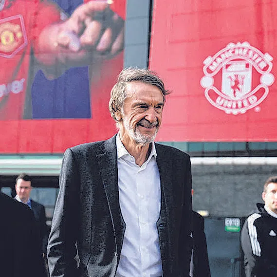 Ineos chairman Jim Ratcliffe is pictured at Old Trafford in 2023.