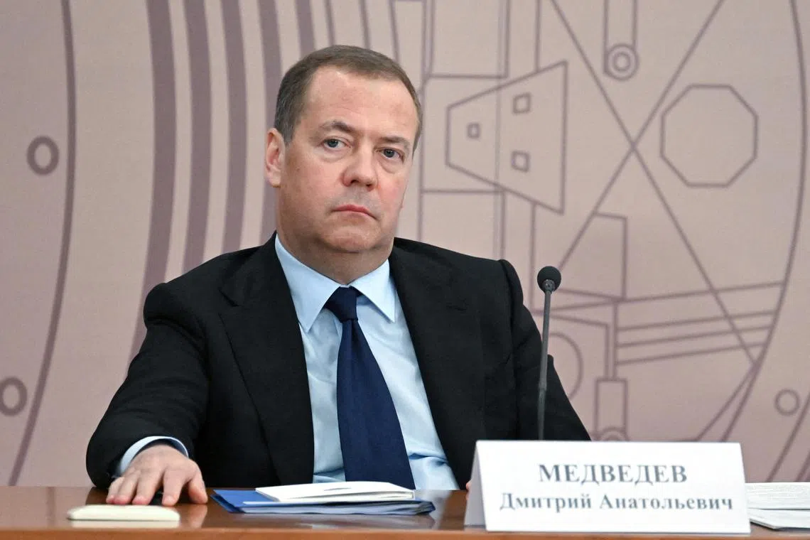 Former Russian president Dmitry Medvedev seemed to suggest in a social media post  that senior staff Britain's Times newspaper were “legitimate military targets”.