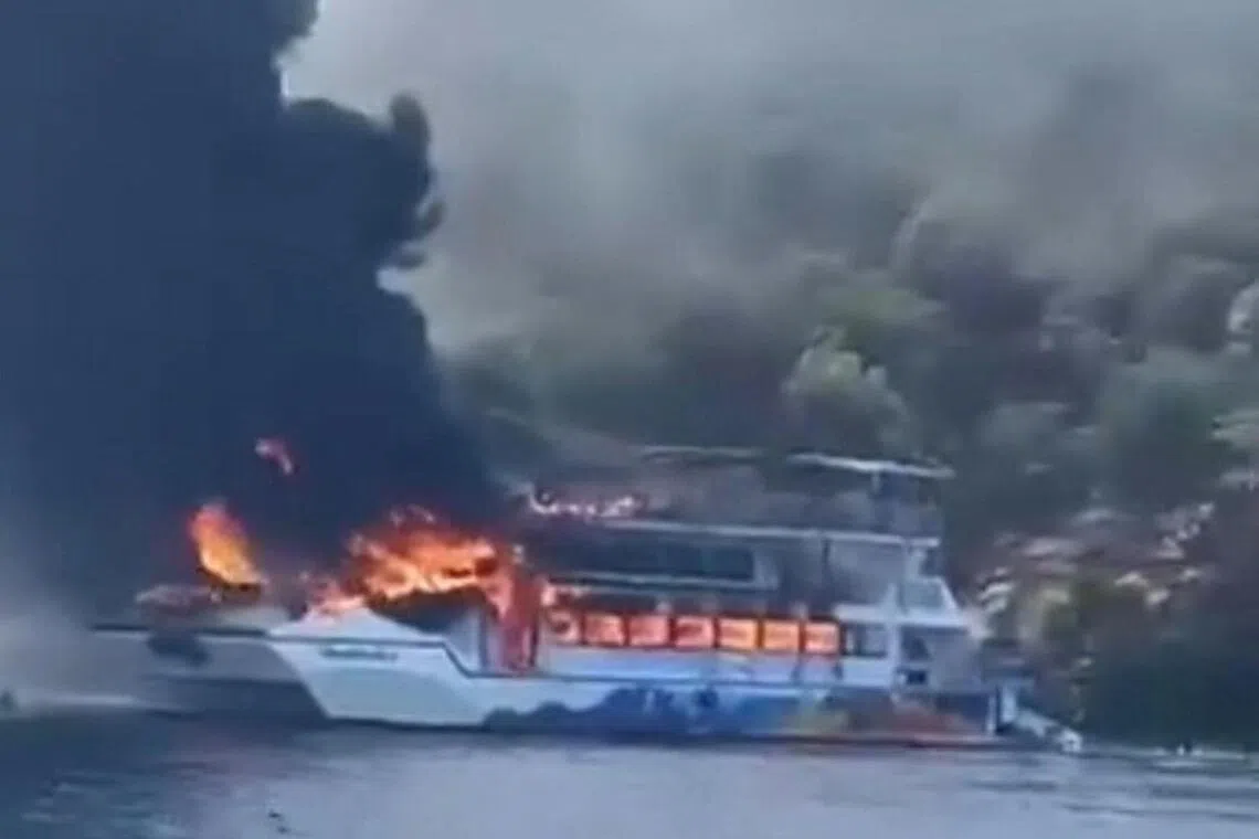 Families were on board for the outing near the coastal resort of Fethiye, which is particularly popular with British tourists.