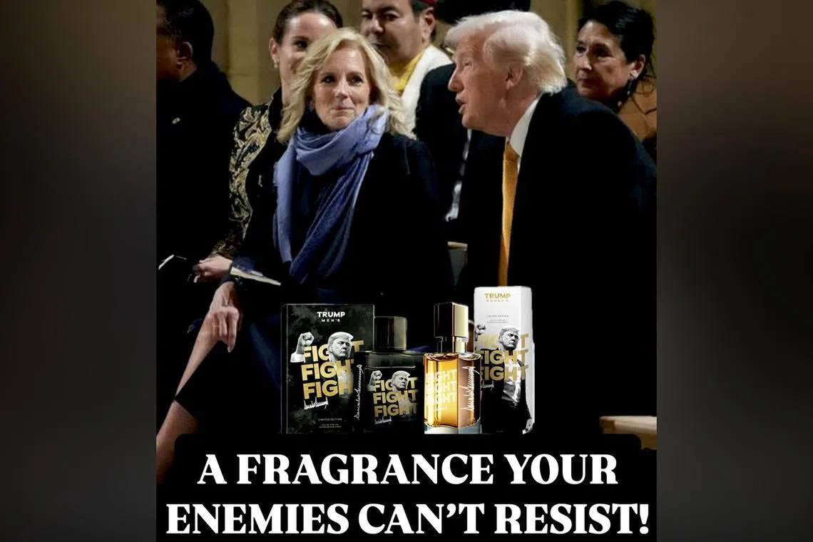 Accompanying the post is a Dec 7 photo of him and Dr Jill at the reopening of the Notre Dame cathedral in Paris, France.