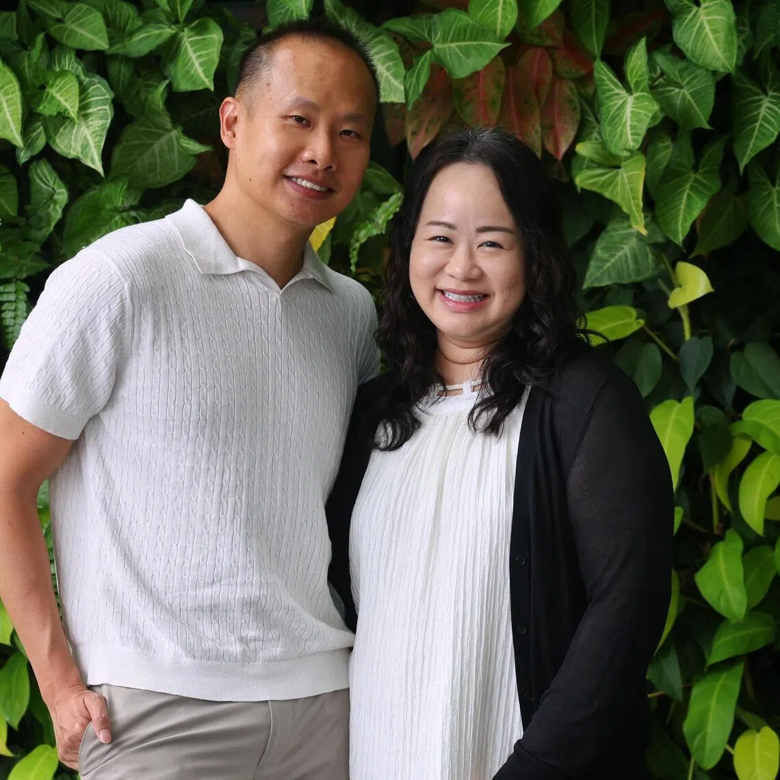 Mr Joel Choy (left) declared bankruptcy in 2014 and was discharged from bankruptcy in 2021. His wife, Ms Tan, was his greatest pillar of strength during the time.