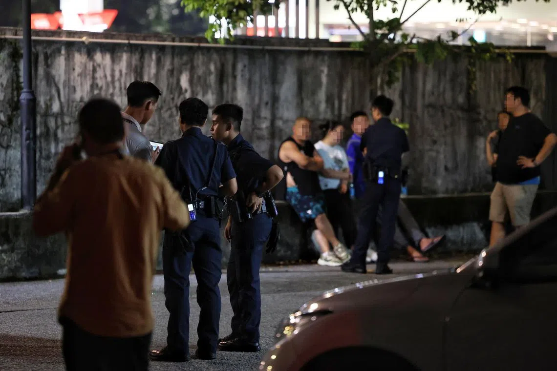 One eyewitness said he saw several people being questioned by the police. 