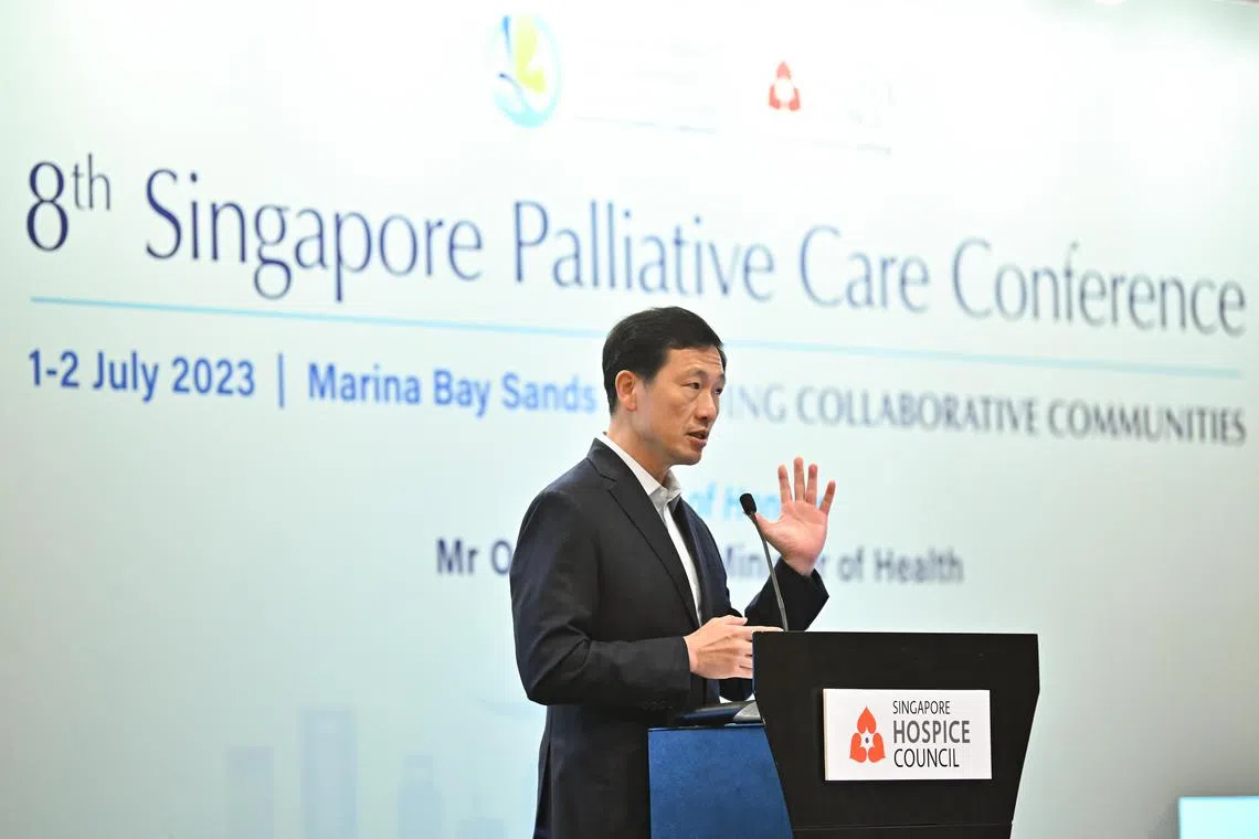 Health minister Ong Ye Kung added that the changes will help in bringing about smoother transitions – from acute hospital care to palliative care.