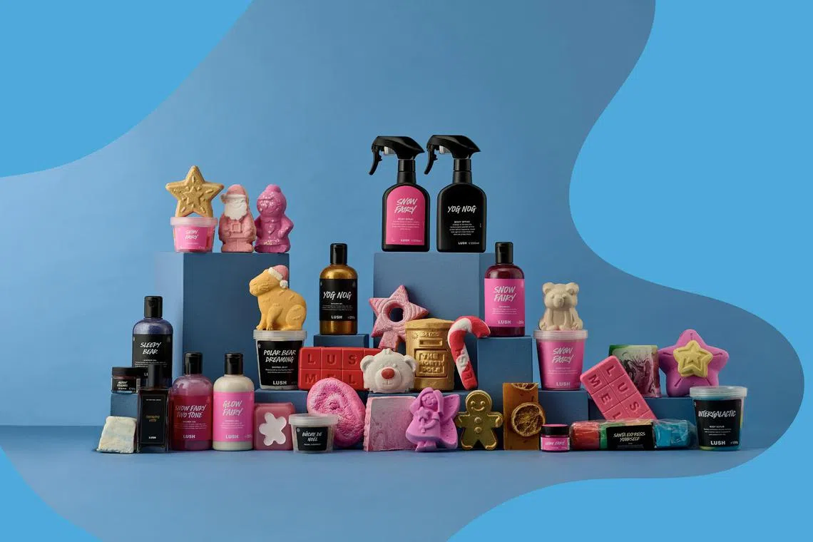 llgift05 - Lush's pre-packaged gift sets has everything a Lush fan could want, from Christmas-themed shower gels to bath bombs.

Credit:  Lush