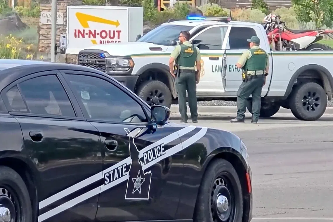 An active shooter incident was reported at around 4.30am Singapore time near an In-N-Out Burger restaurant.