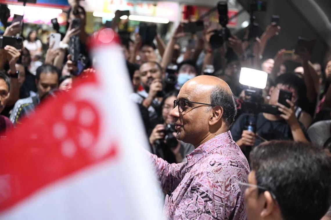 Former senior minister Tharman Shanmugaratnam won the presidential election with 70.4 per cent of the vote.